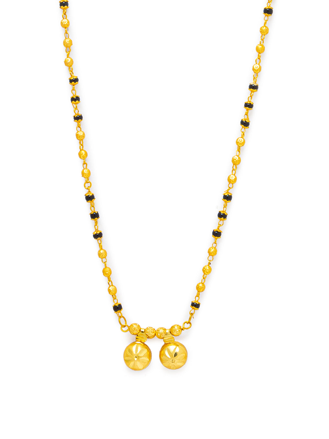 Digital Dress Room Digital Dress Room One Gram Gold Plated Long Mangalsutra मंगलसूत्र Latest Design Tanmaniya/Long Gold Chain/Black Gold Beads New Mangalsutra Designs For Women (28 Inches)