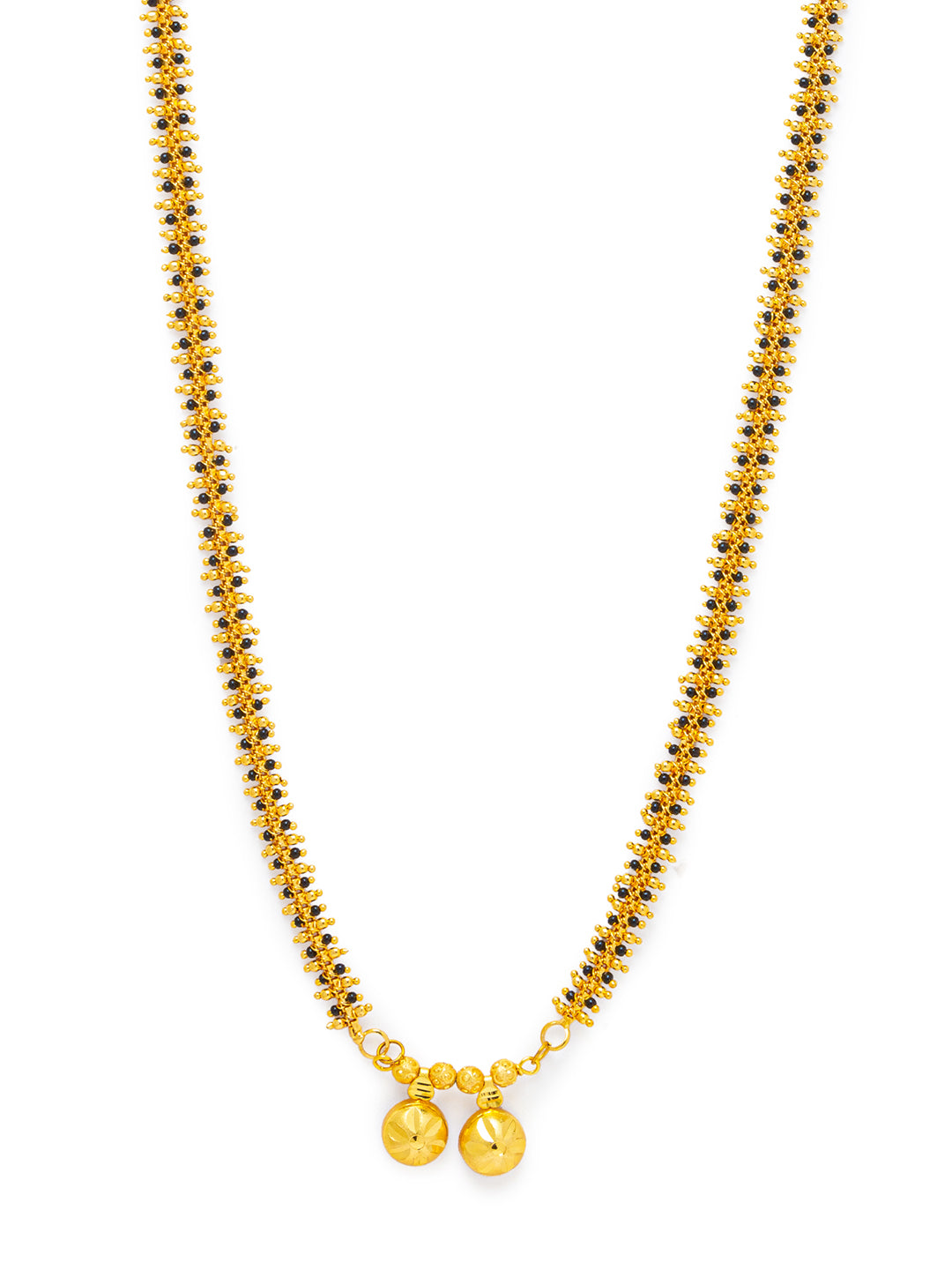 Digital Dress Room Digital Dress Room One Gram Gold Plated Long Mangalsutra मंगलसूत्र Latest Design Tanmaniya/Long Gold Chain/Black Gold Beads New Mangalsutra Designs For Women (27 Inches)