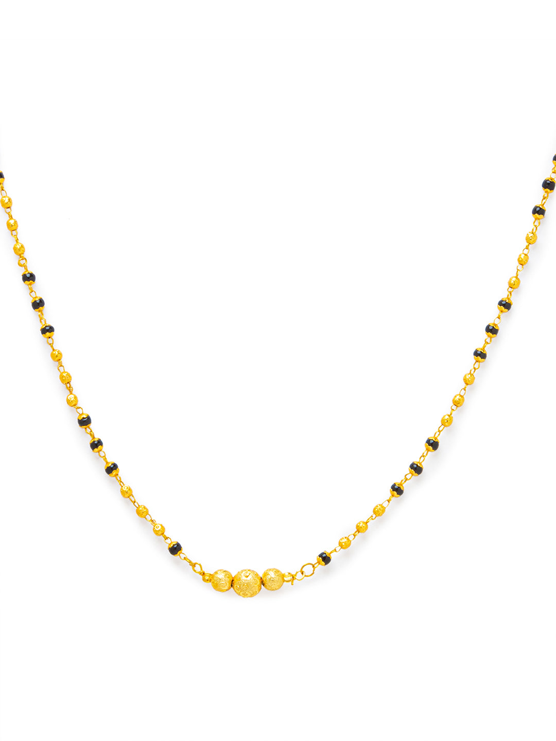 Digital Dress Room Digital Dress Room One Gram Gold Plated Long Mangalsutra मंगलसूत्र Latest Design Tanmaniya/Long Gold Chain/Black Gold Beads New Mangalsutra Designs For Women (29 Inch)