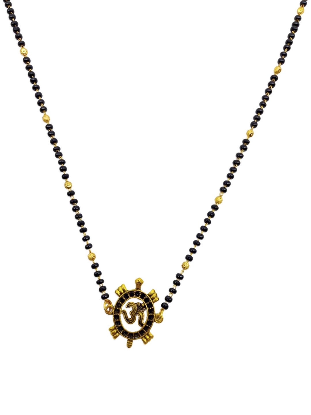 black beads mangalsutra designs