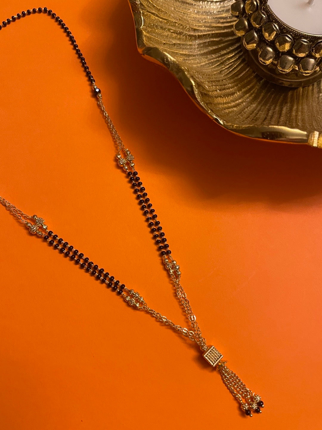 Fancy Short Small Mangalsutra Gold Design With Price Short