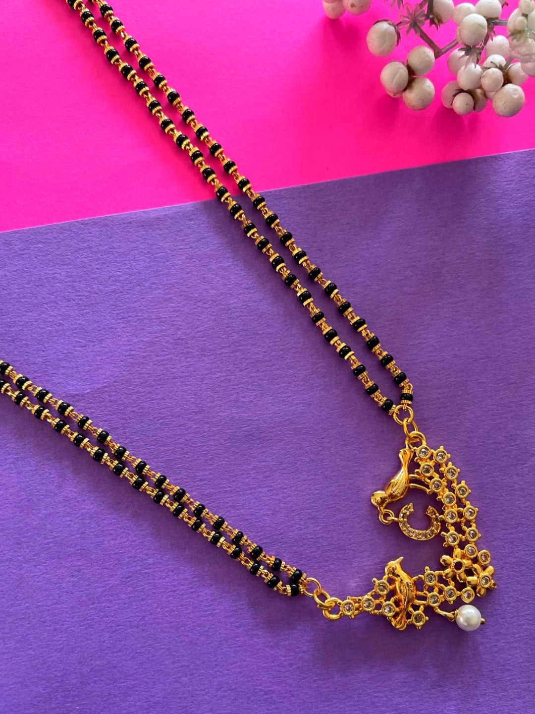Long Mangalsutra Designs A-Z Letter Mangalsutra Custom Name Panchi Gold Mangalsutra design