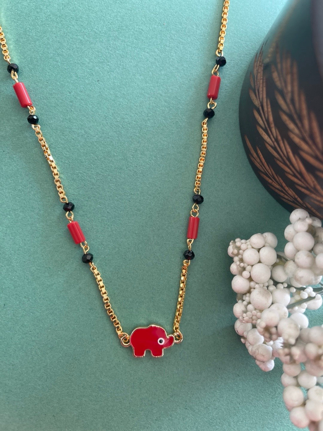 Coral beads for on sale mangalsutra