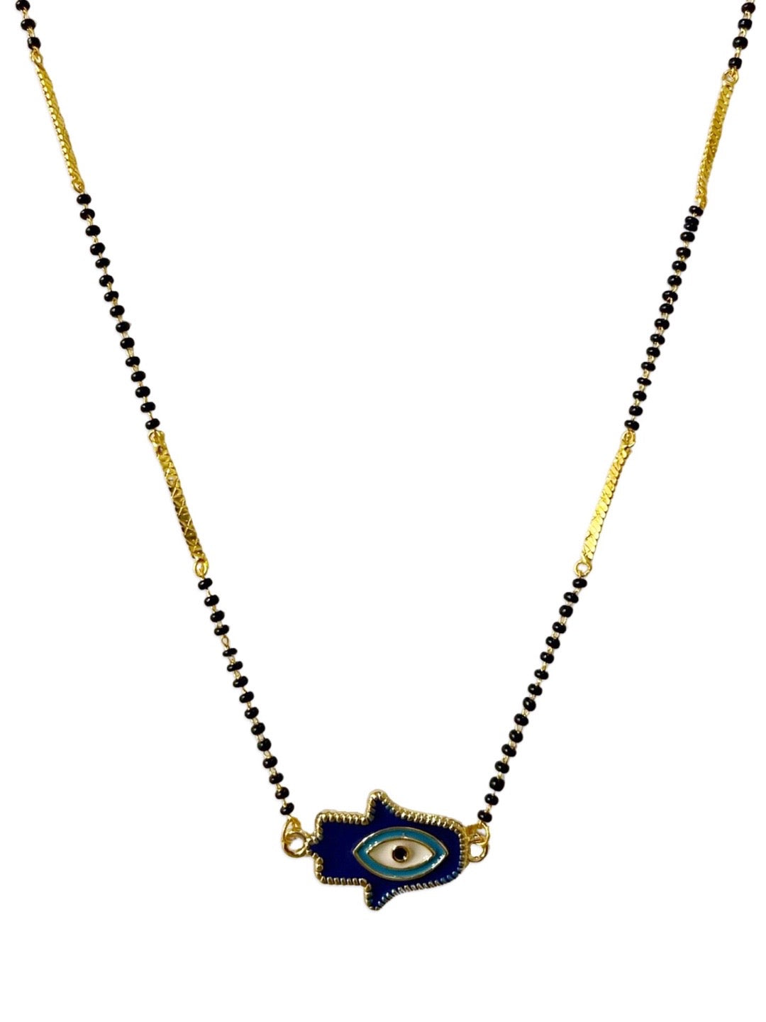 black beads mangalsutra designs