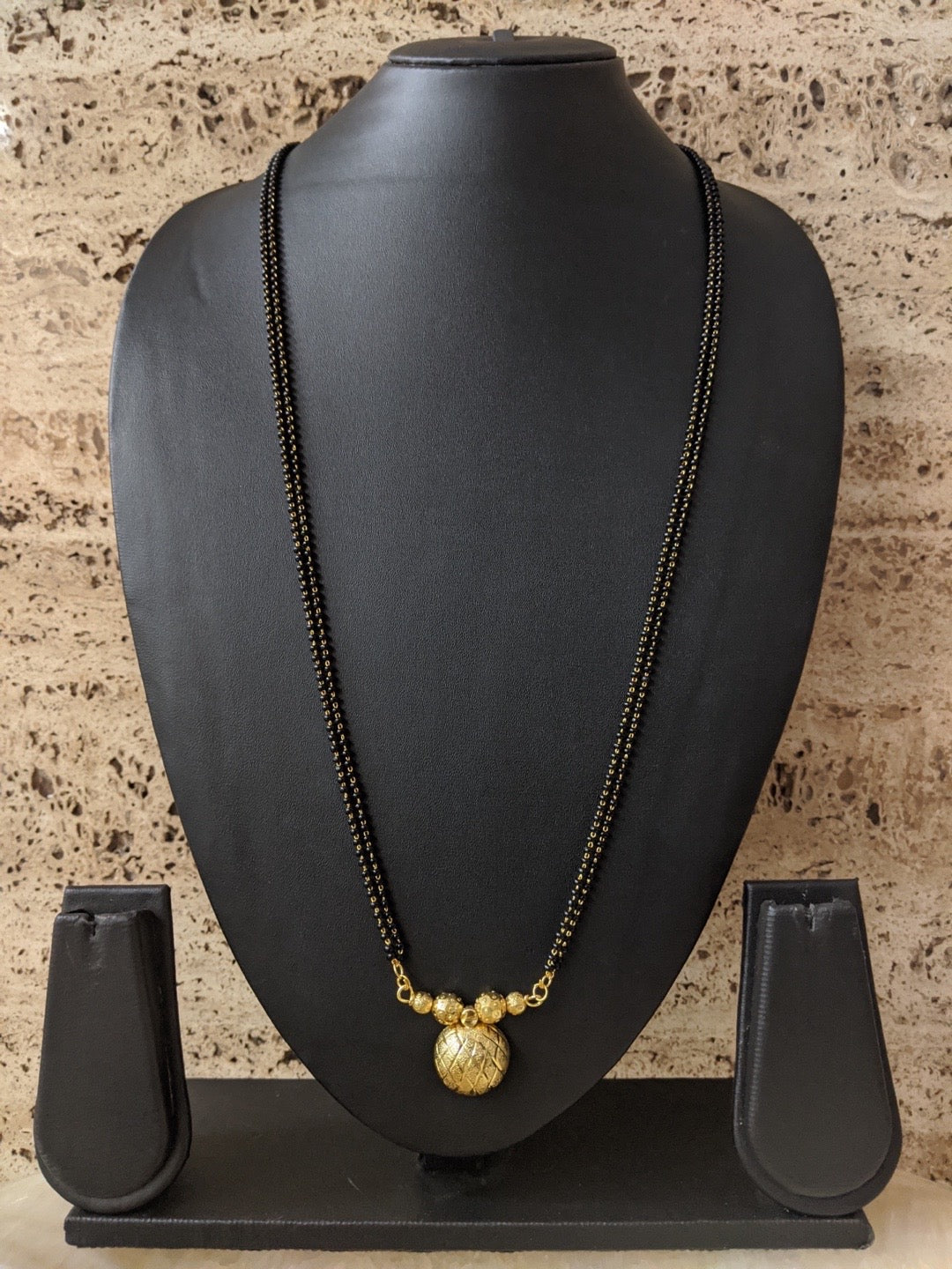 Long Mangalsutra Designs Gold Plated Latest Vati Pendant Traditional Mangalsutra
