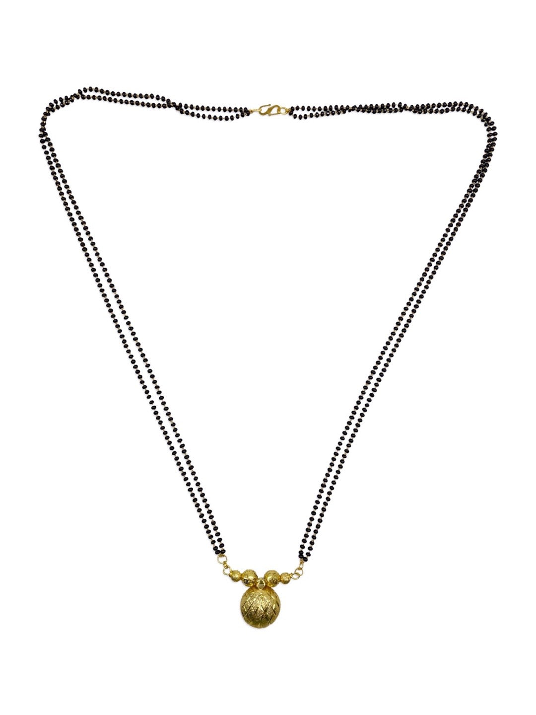 Long Mangalsutra Designs Gold Plated Latest Vati Pendant Traditional Mangalsutra