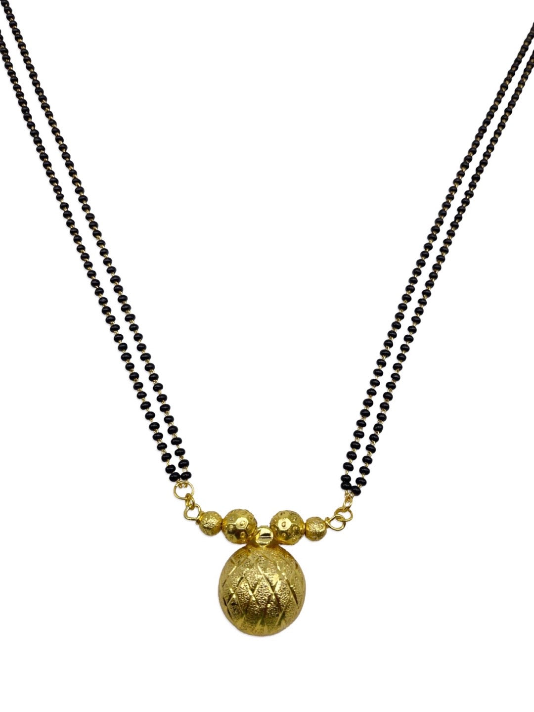 Long Mangalsutra Designs Gold Plated Latest Vati Pendant Traditional Mangalsutra