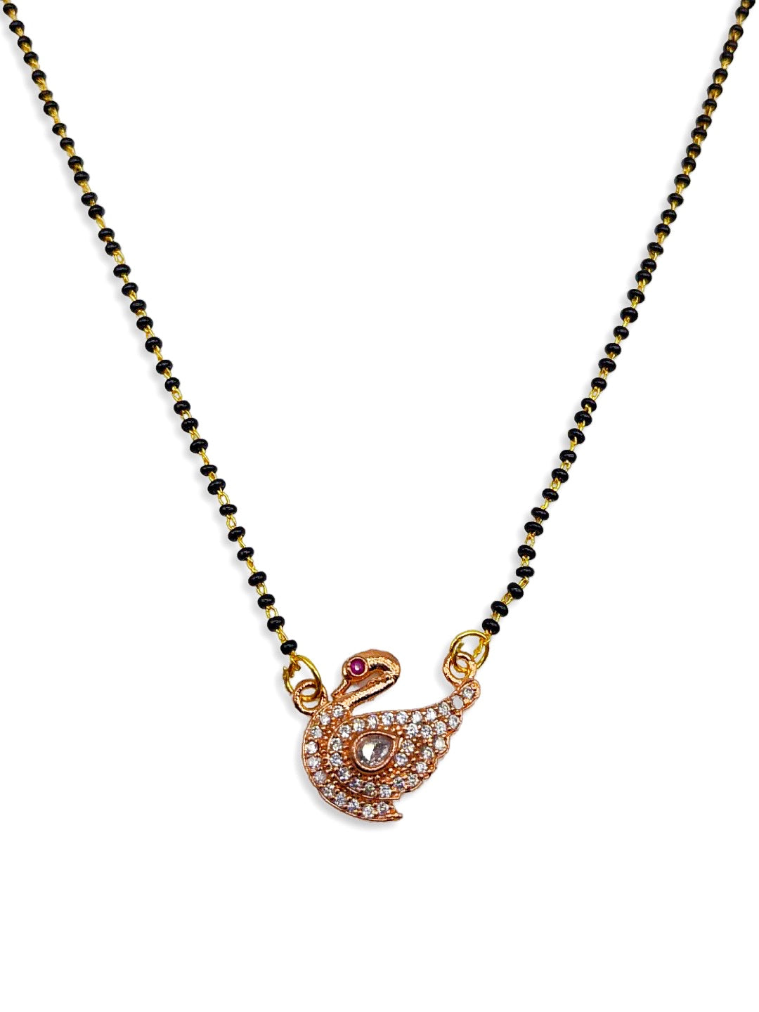 rose gold mangalsutra