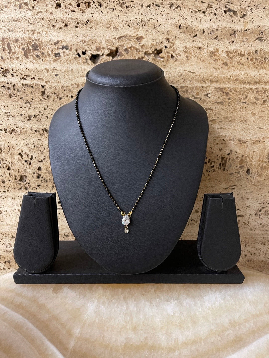 american diamond mangalsutra