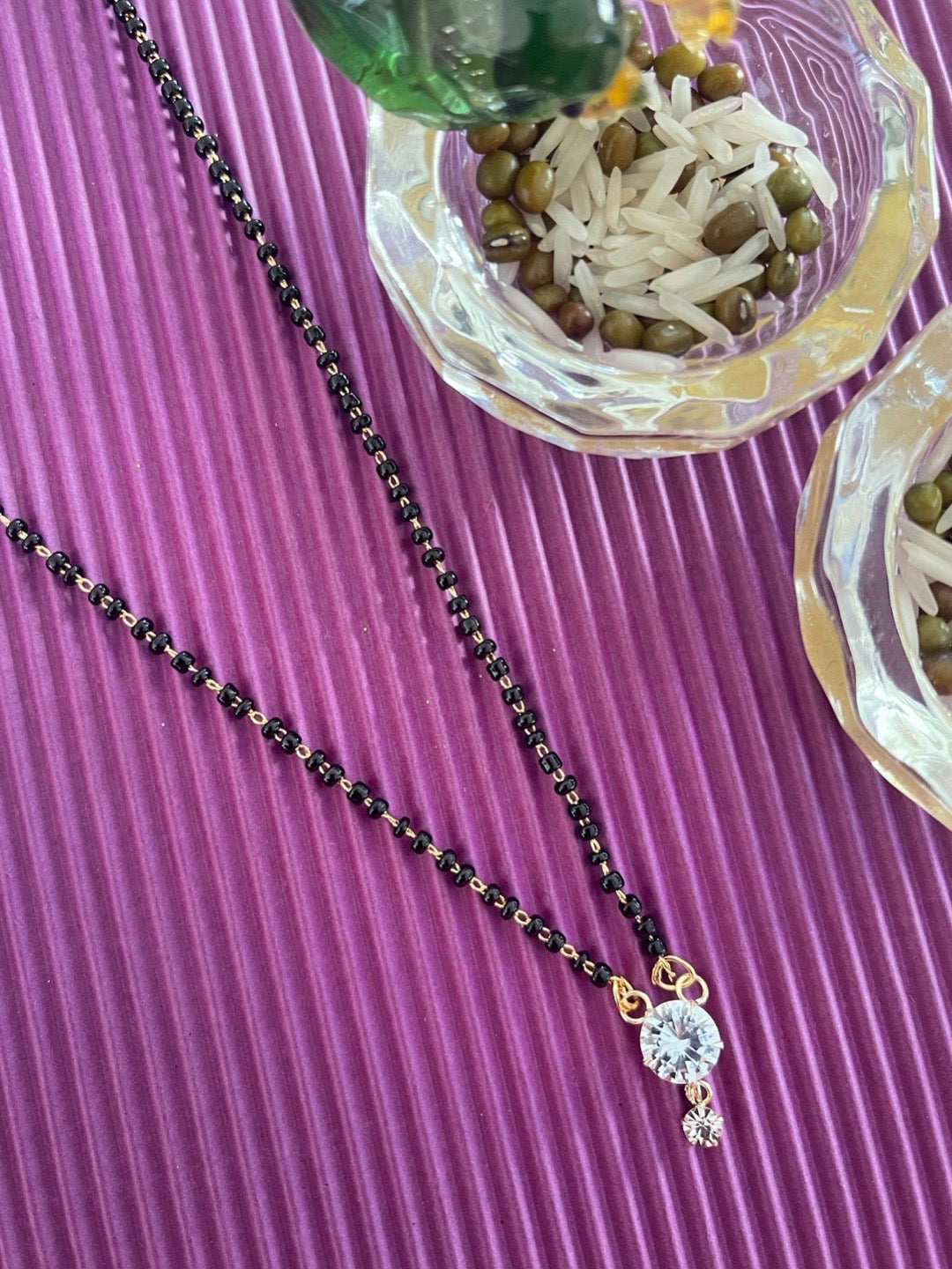 fancy short mangalsutra designs