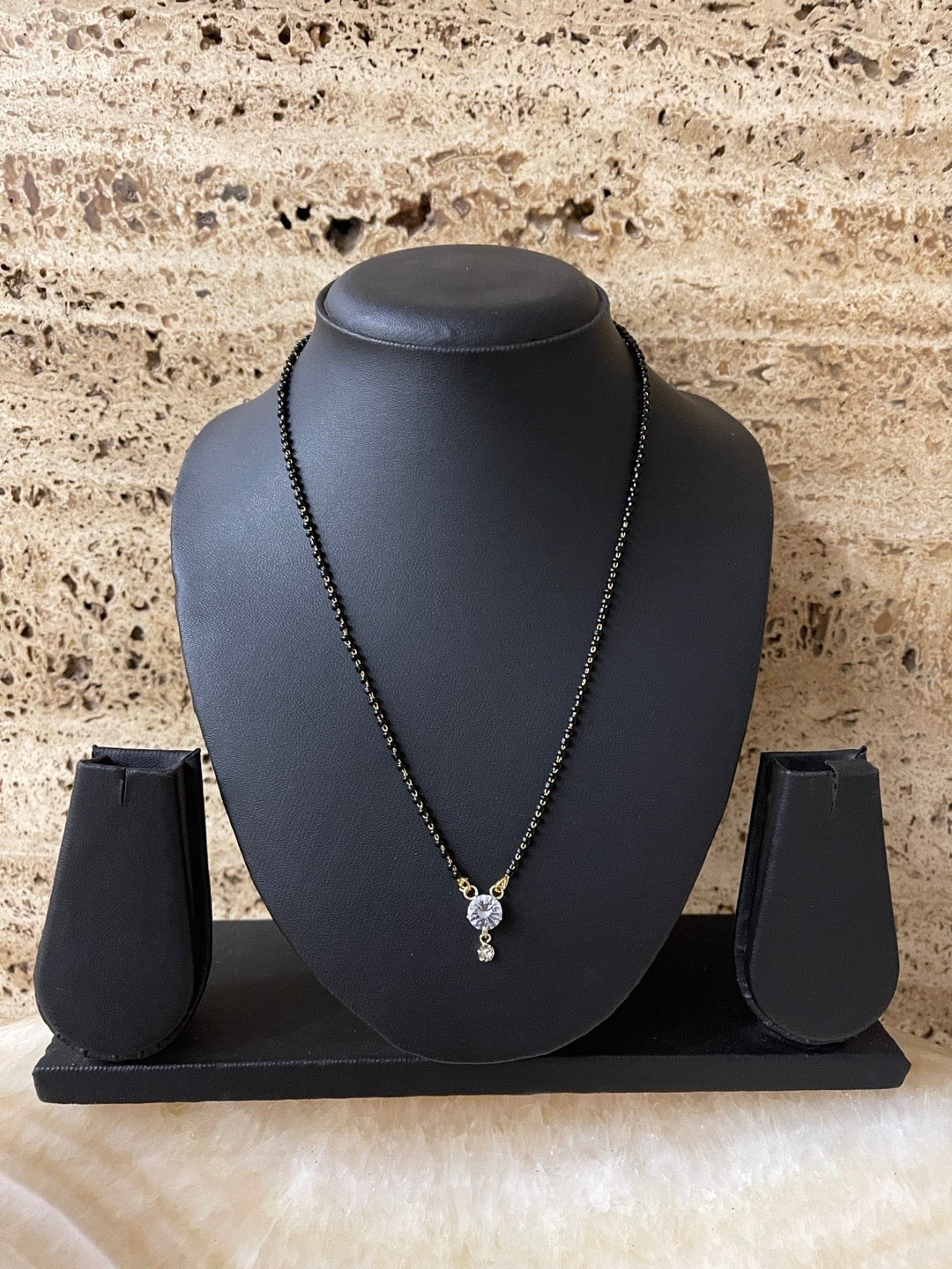 american diamond mangalsutra