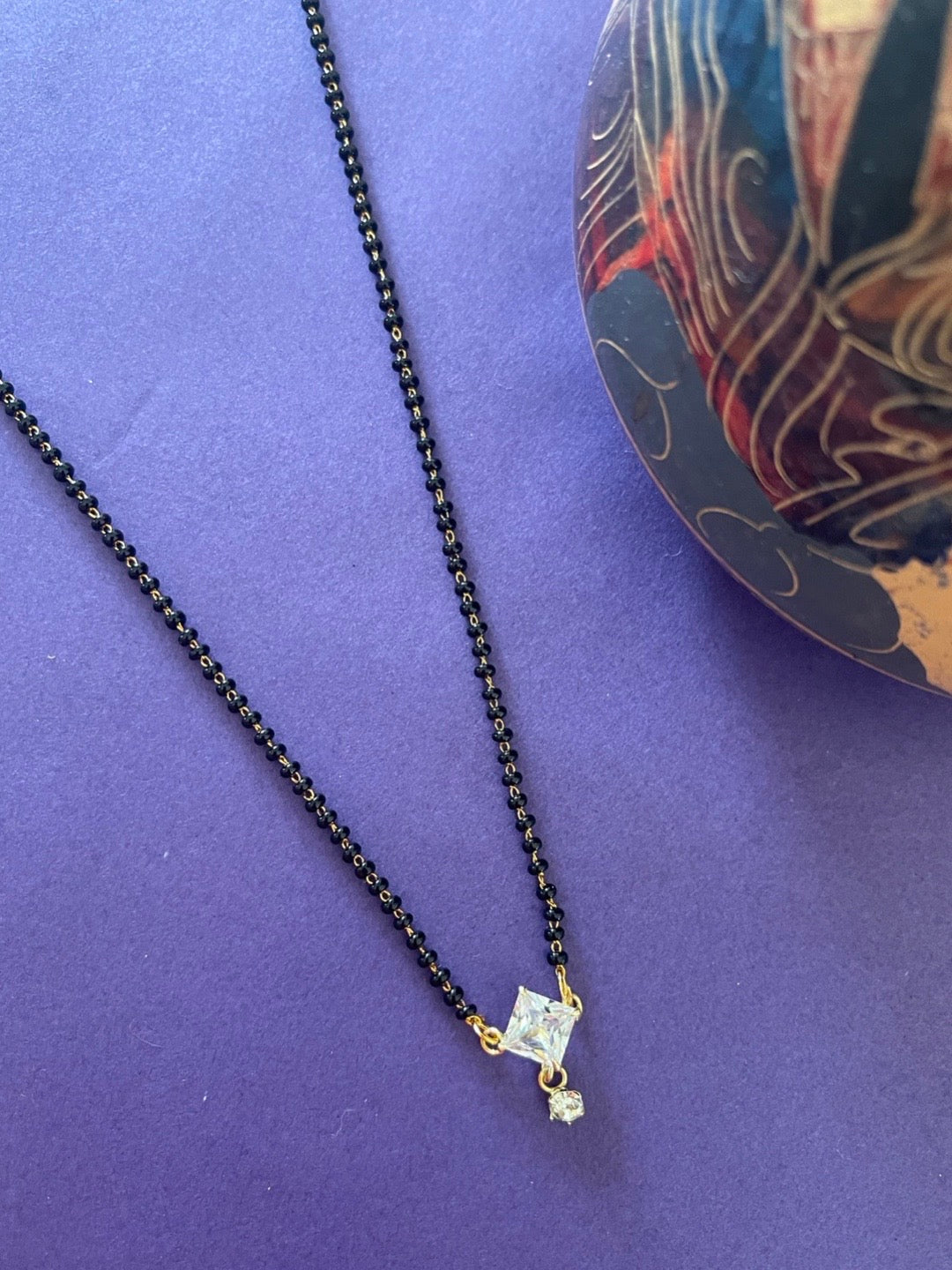 fancy short mangalsutra designs