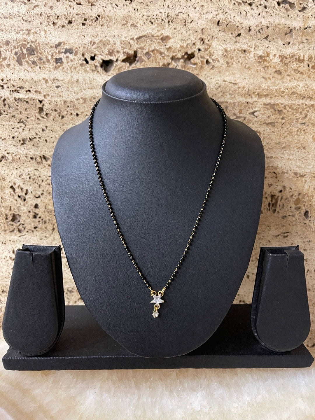 american diamond mangalsutra