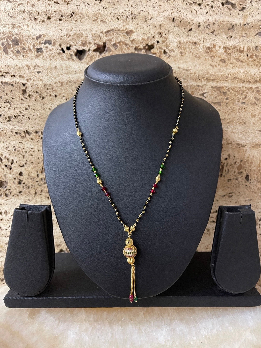 fancy short mangalsutra designs