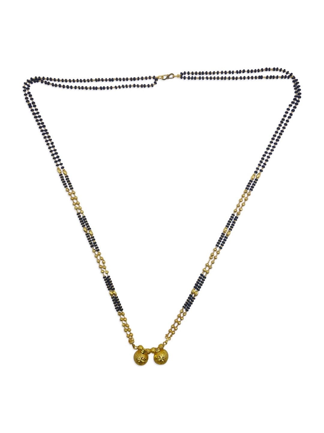 traditional mangalsutra with black beads