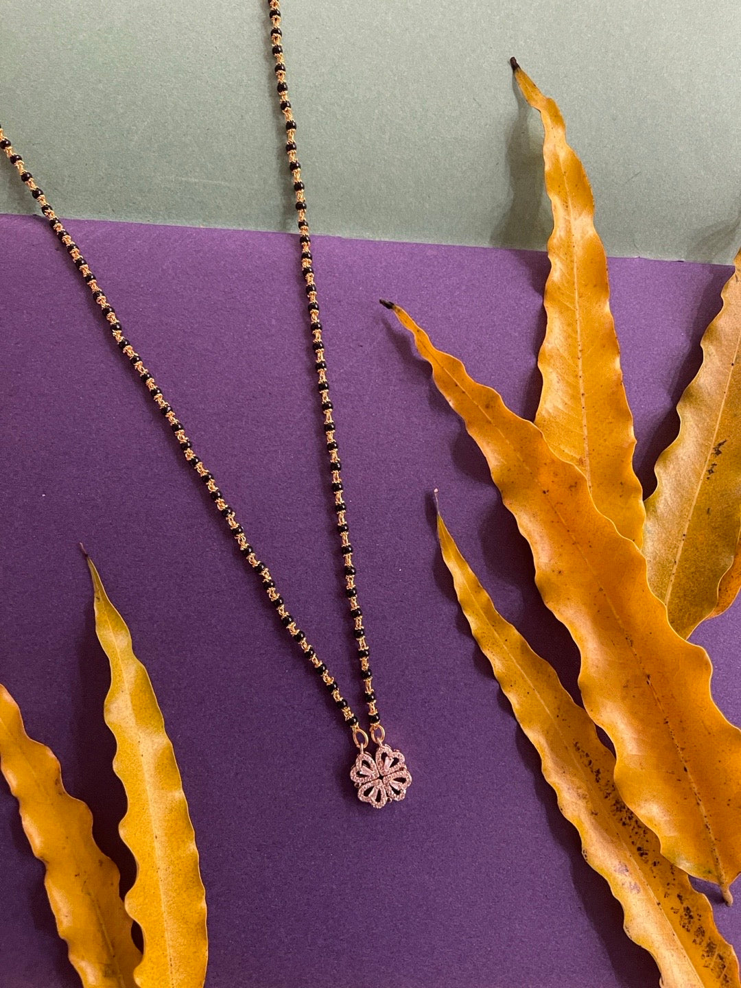 american diamond mangalsutra designs