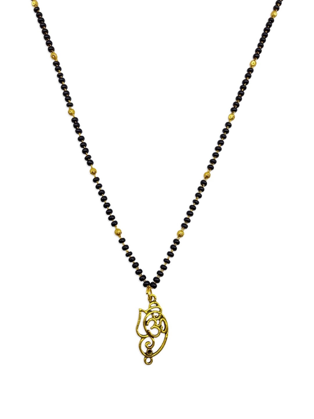 black beads mangalsutra designs