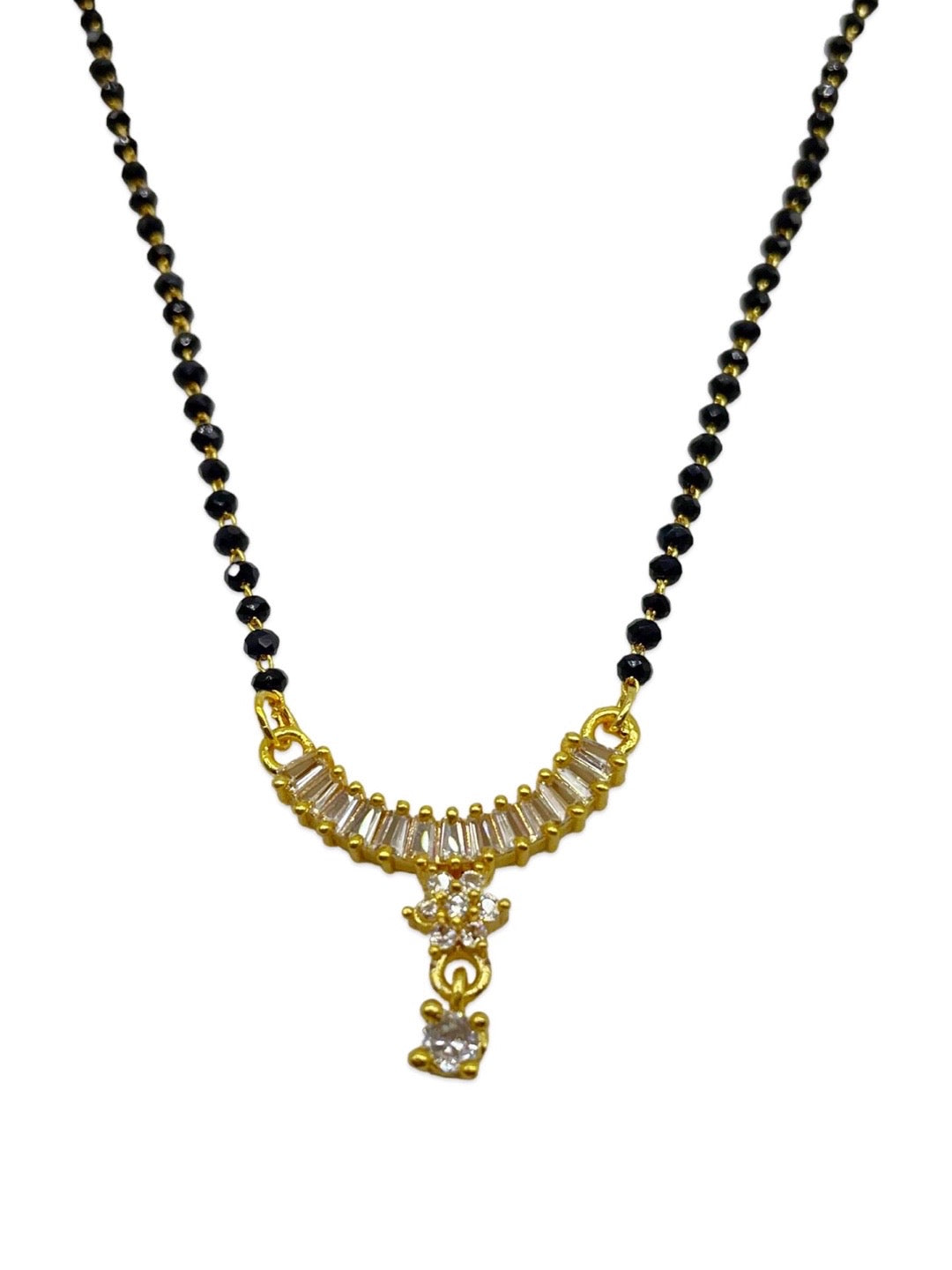 Short American Diamond Pendant Mangalsutra