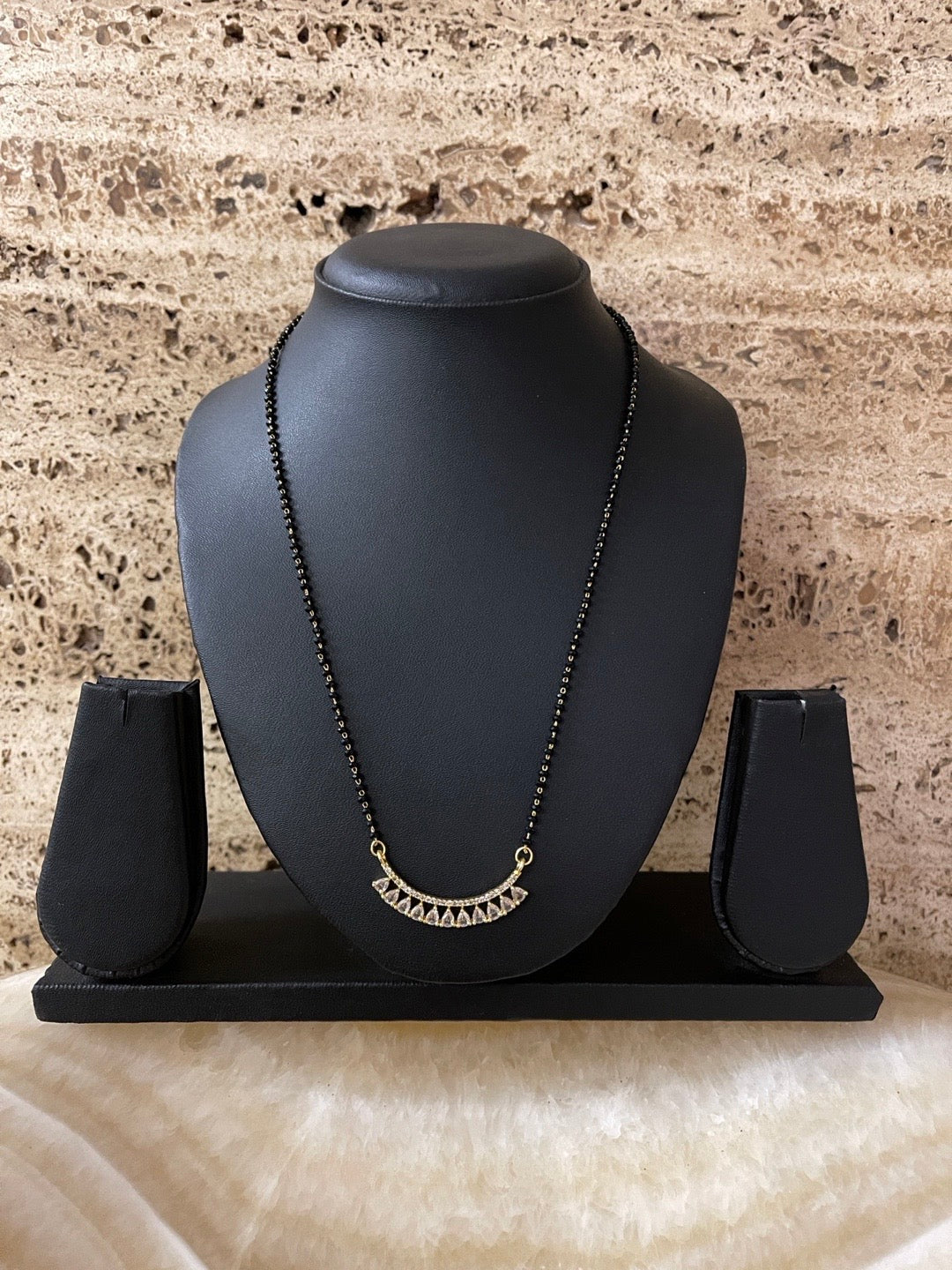 Short American Diamond Pendant Mangalsutra