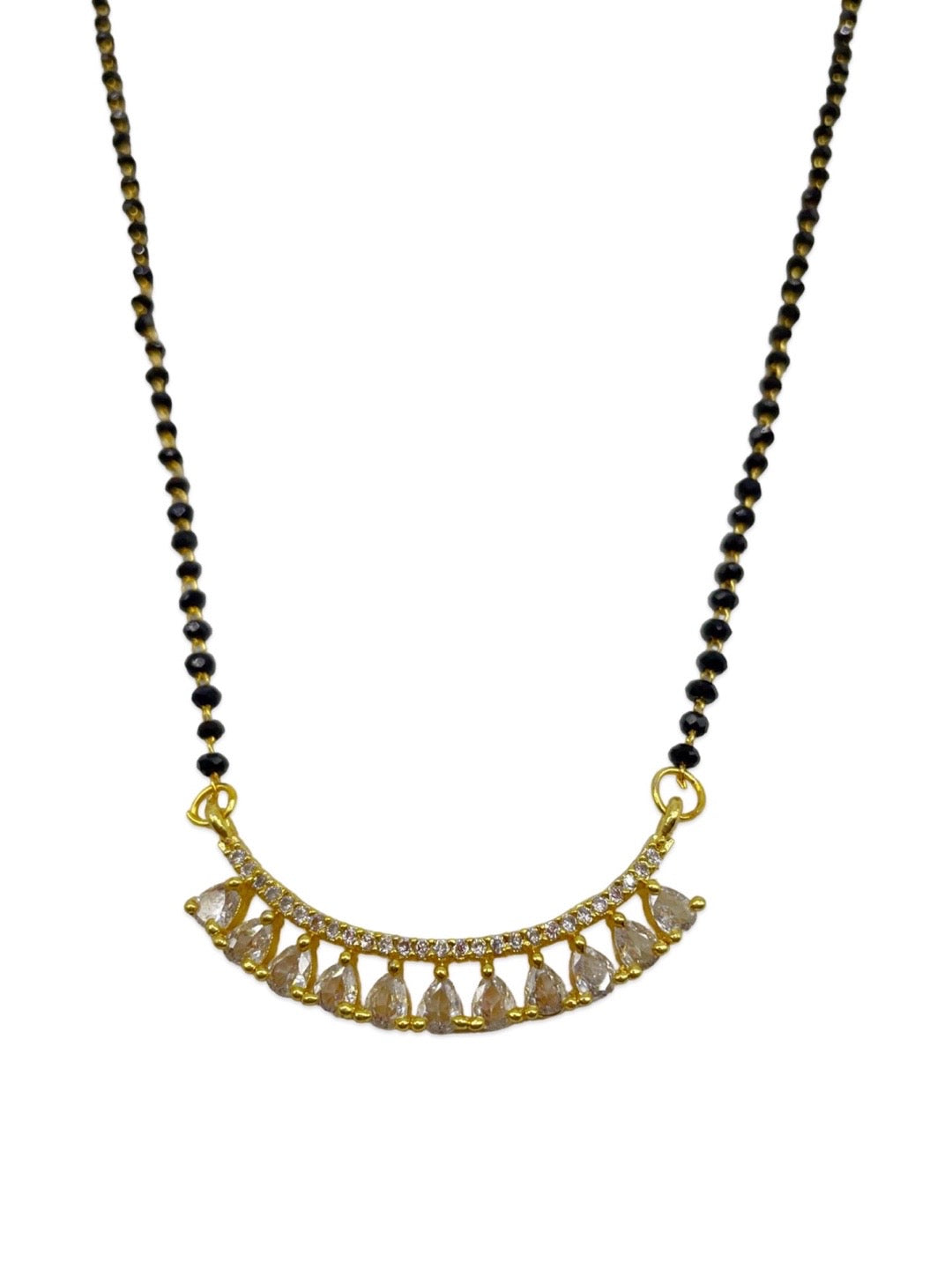 Short American Diamond Pendant Mangalsutra