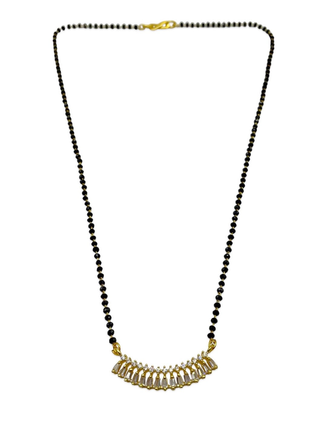 Short Mangalsutra With Fancy American Diamond Pendent