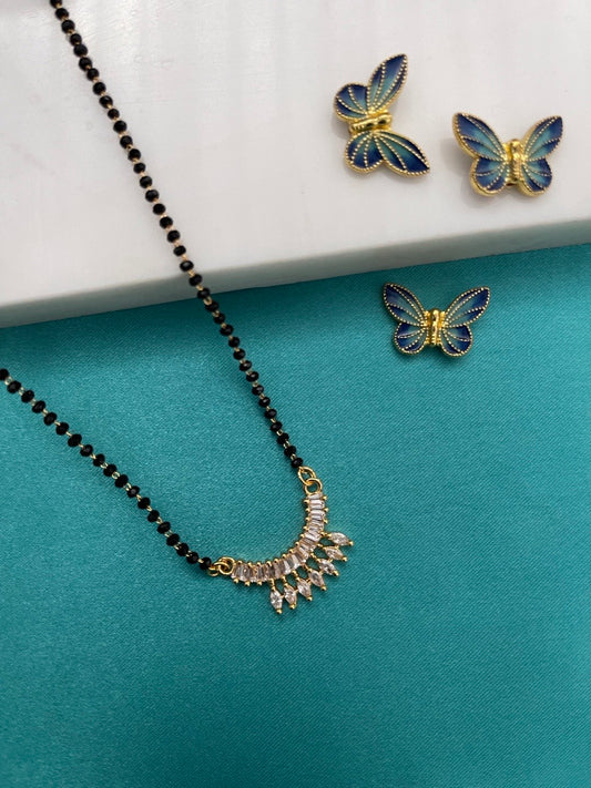 American Diamond Pendant Short Mangalsutra