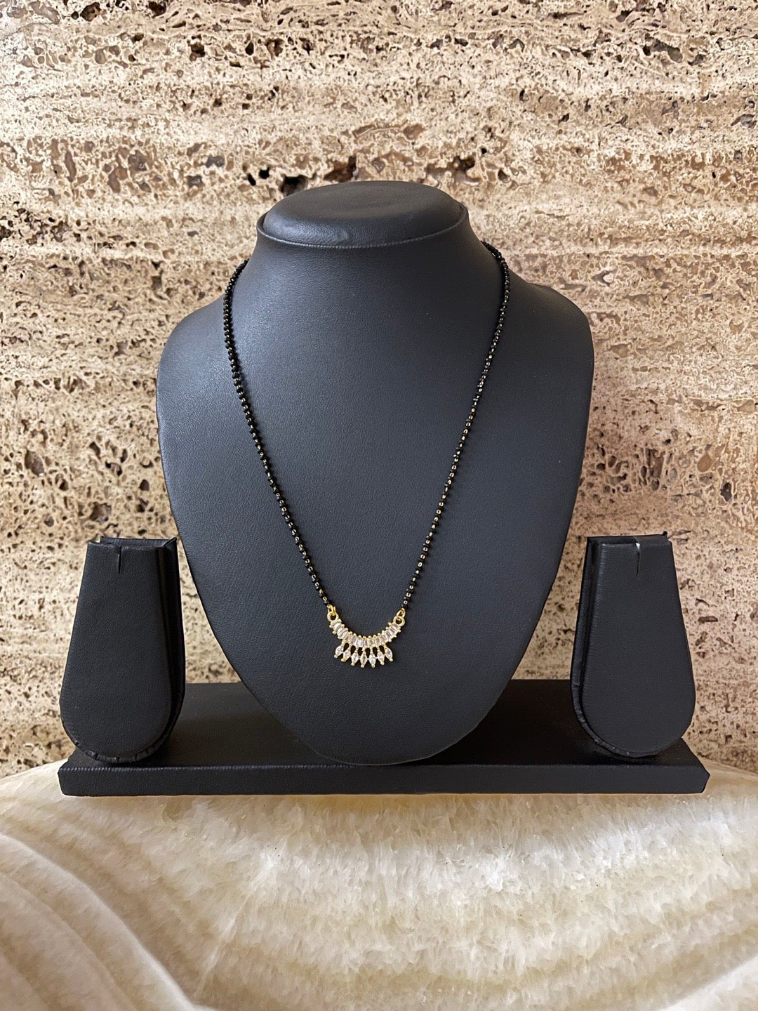 American Diamond Pendant Short Mangalsutra