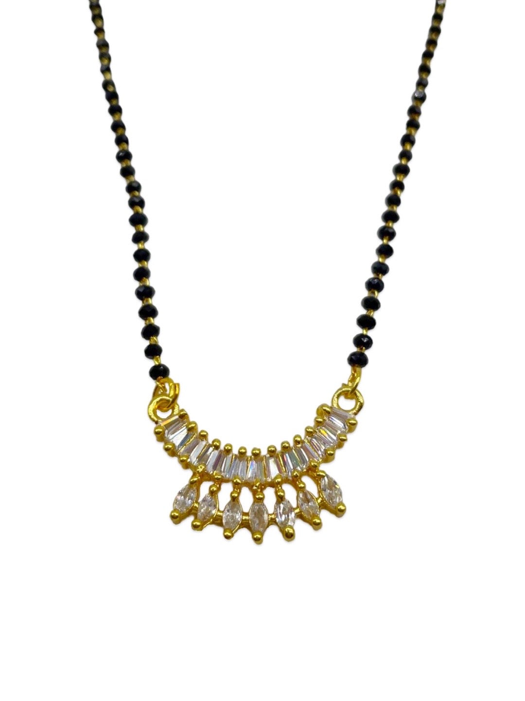 American Diamond Pendant Short Mangalsutra