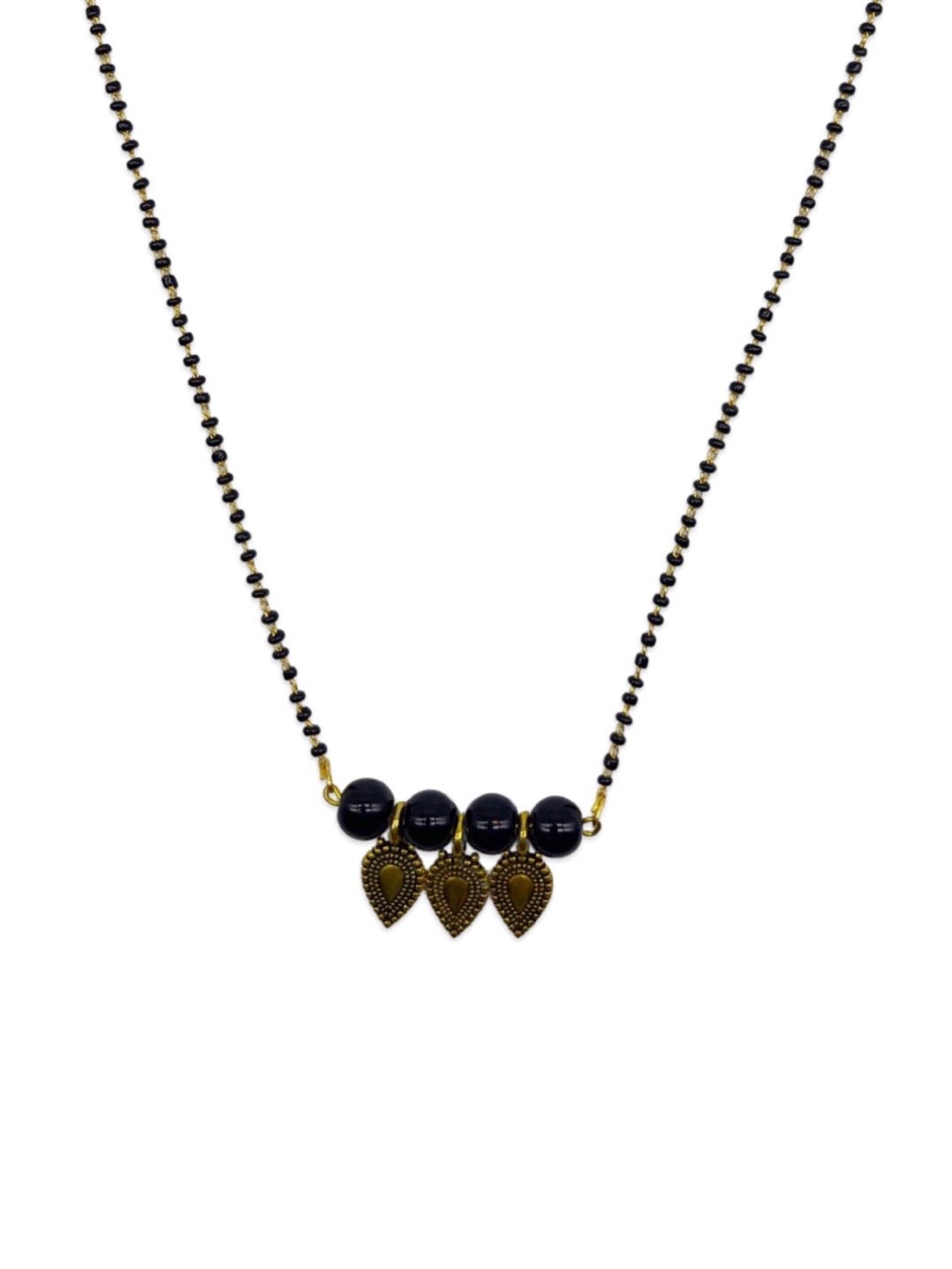 black moti mangalsutra design