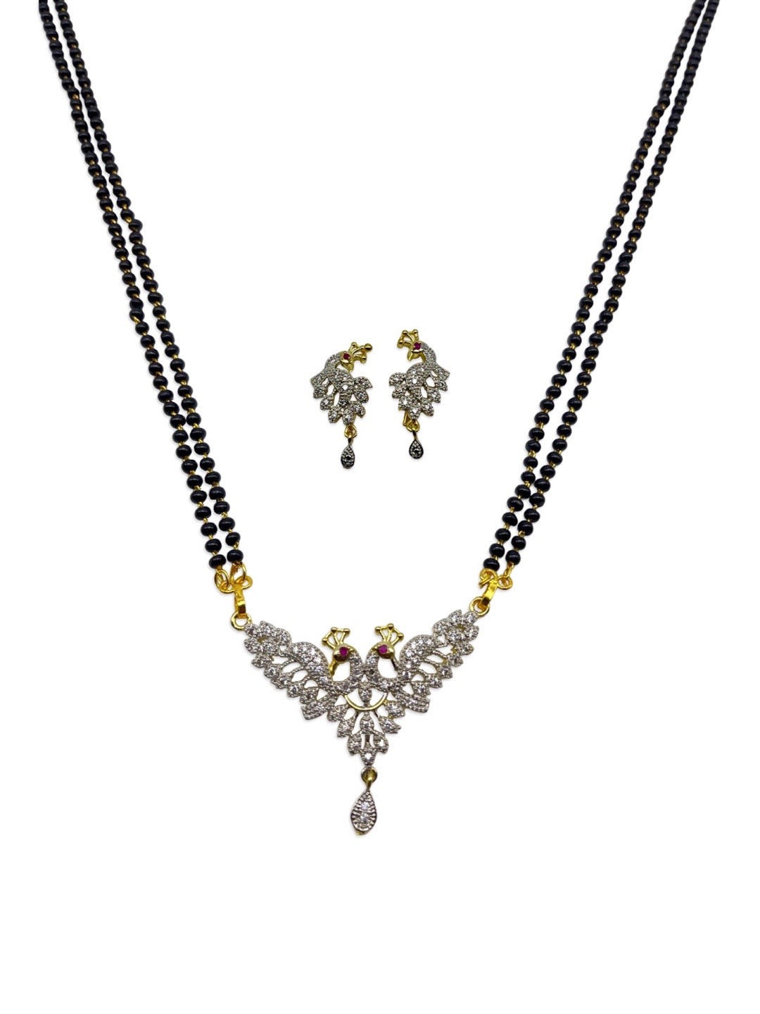 peacock pendant mangalsutra
