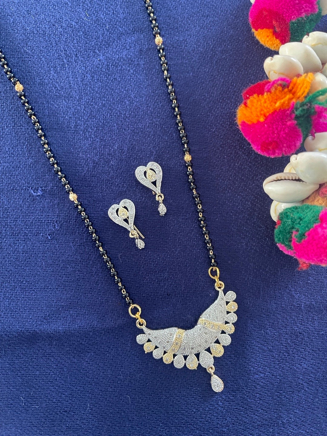 Long Mangalsutra Designs American Mangalsutra American Diamond