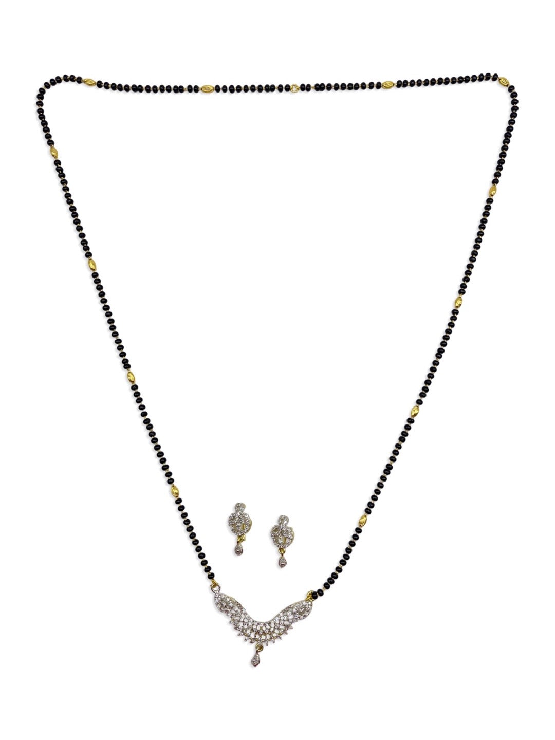 american diamond mangalsutra designs