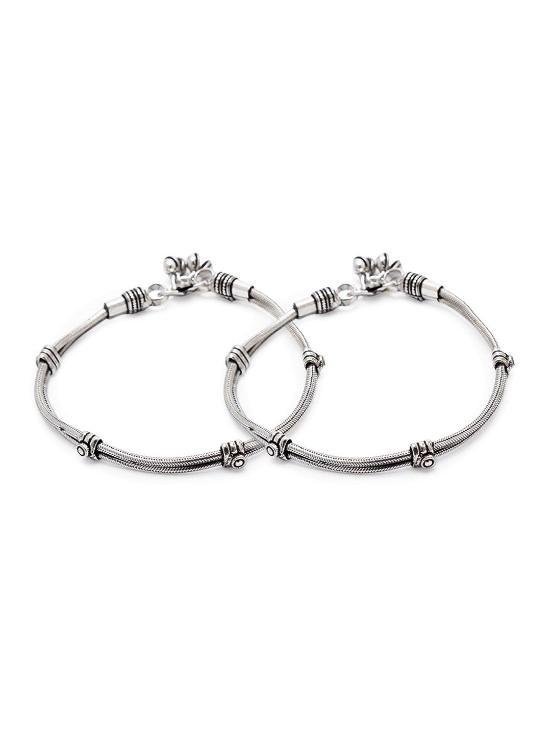 Digital Dress Room Silver Payal Anklet