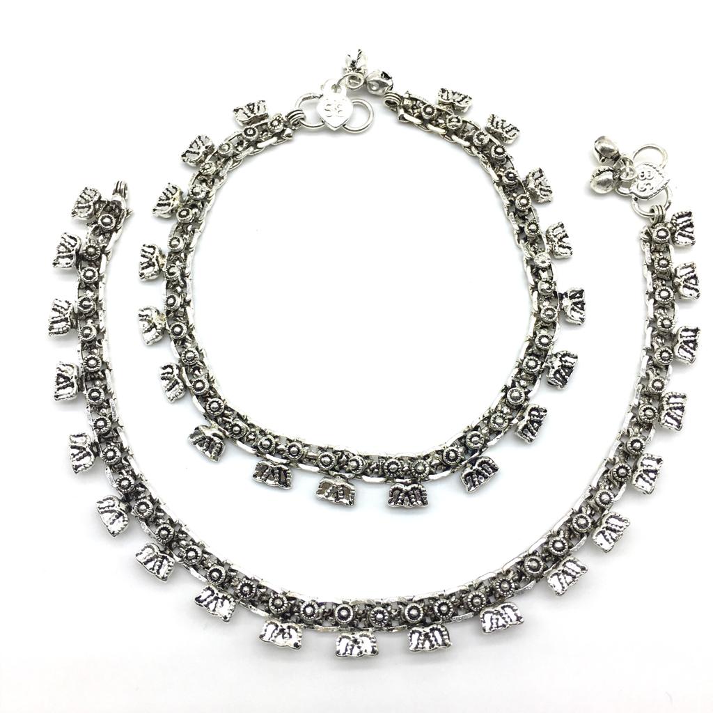 Digital Dress Room Silver Plated Anklet