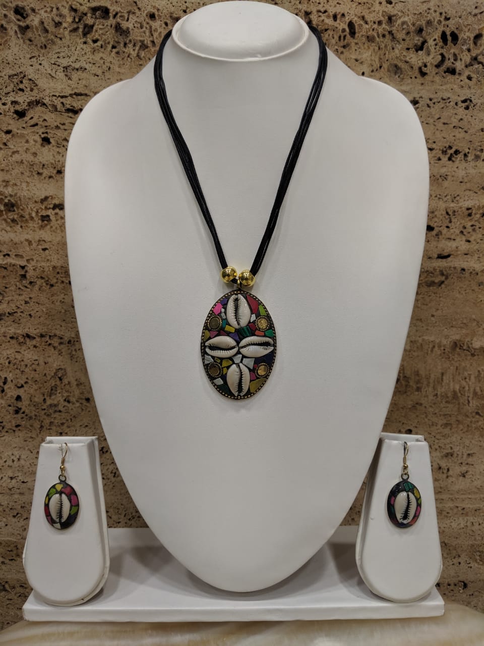 Navratri Rajastani Necklace Set with Earring for Girls Women Garba Dandiya Antique Multi Color Banjara Costume Fashion Afghani Tribal Imitation Silver Oxidized Designer Jewelry