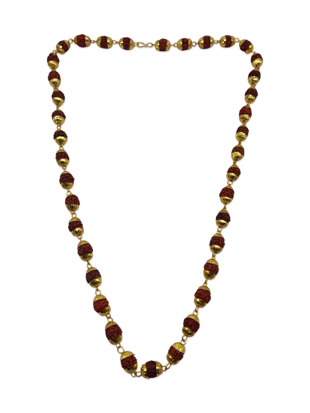 Gold Plated Rudraksha Mala
