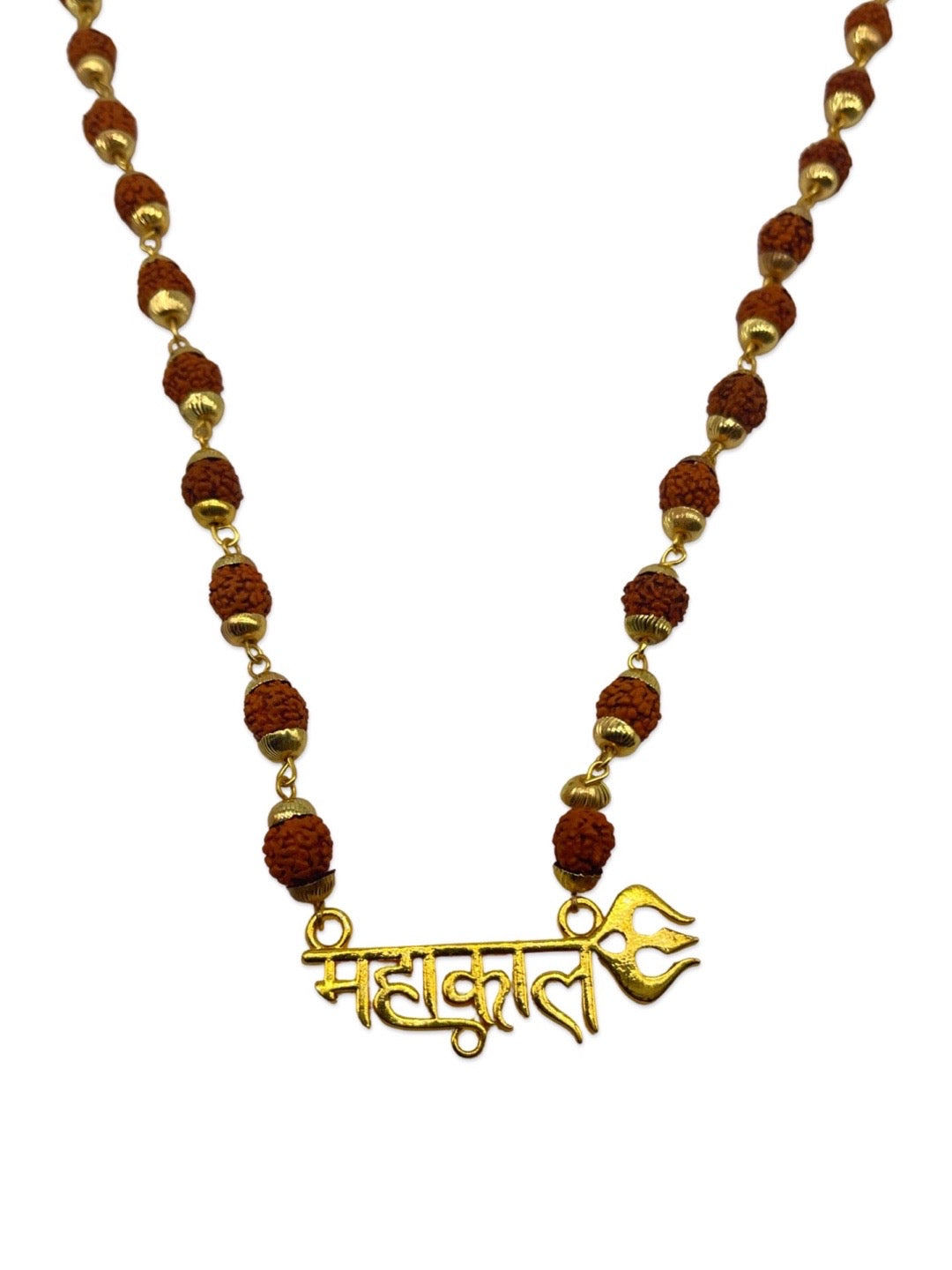 Rudraksha Mala Trishul Mahakal Pendent