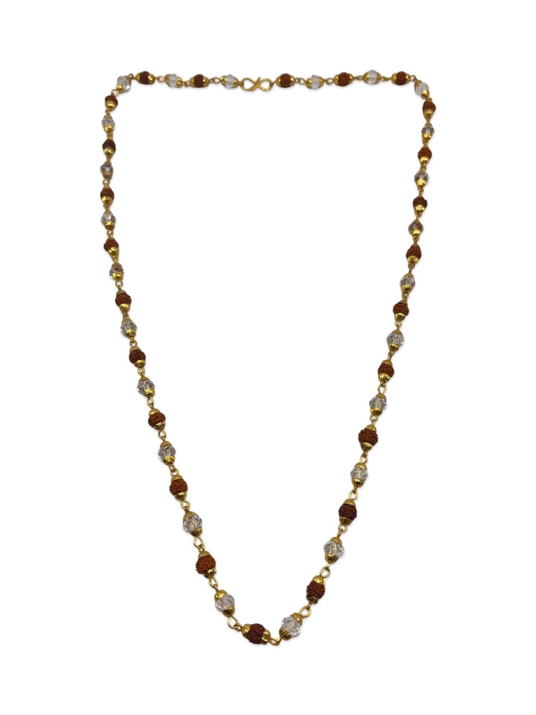 Rudraksha Mala Small Crystal Bead