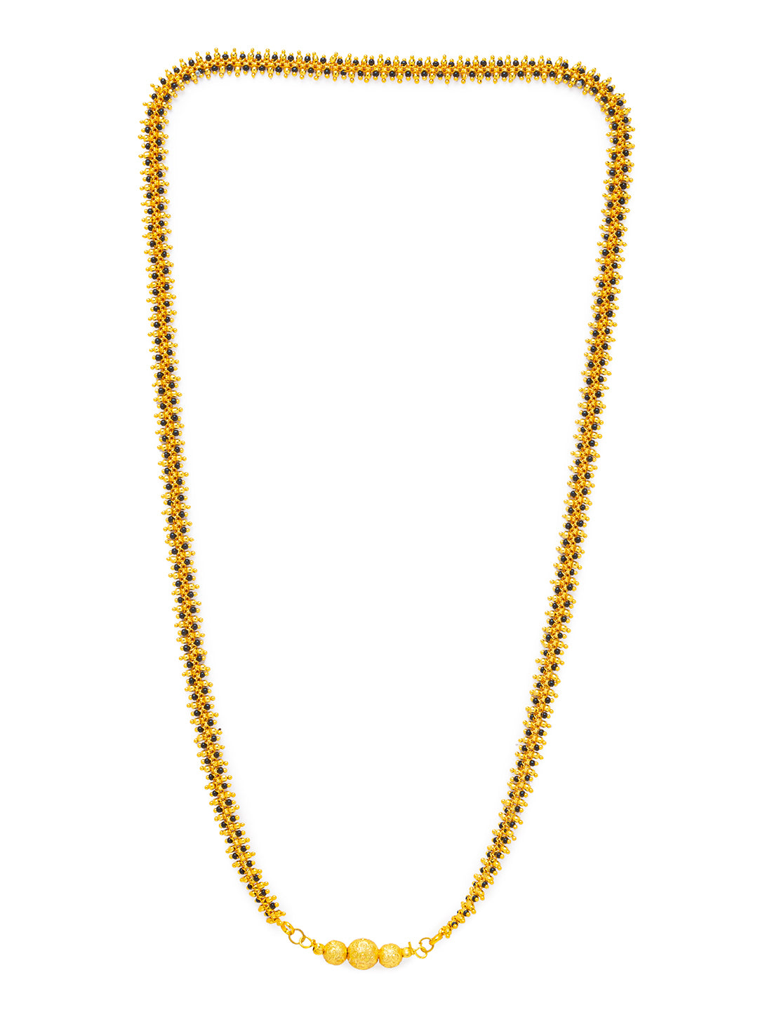 Combo Set of 2 Mangalsutra Designs Gold Plated Leaf Pattern Designs South Indian Style