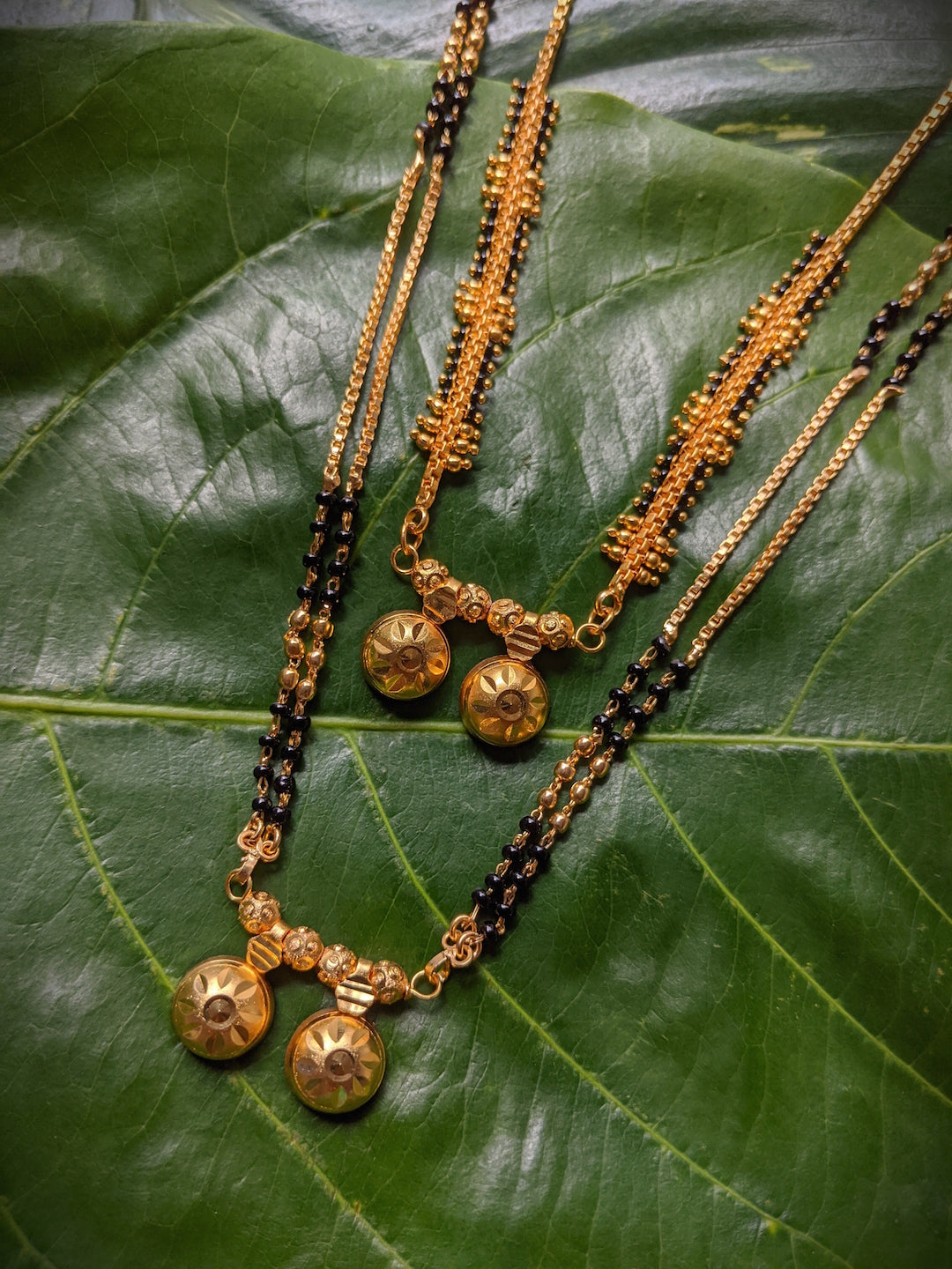 Light Weight Gold Long Mangalsutra Chain Designs With Price Combo