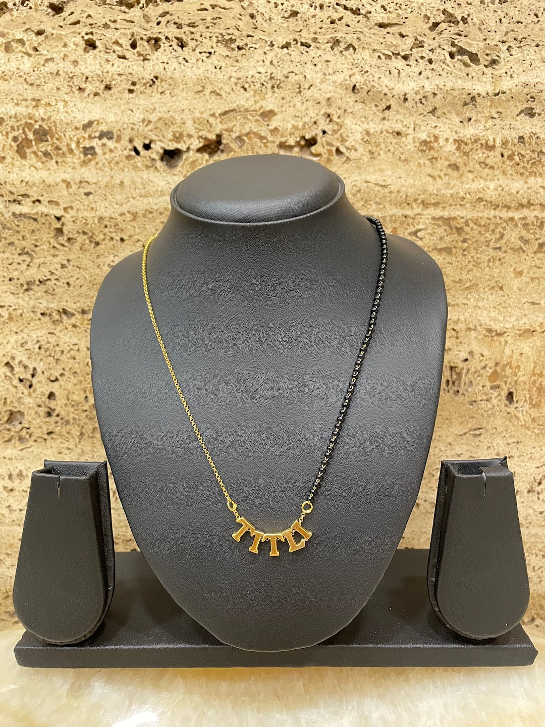 Name With Half Chain - Half Mangalsutra