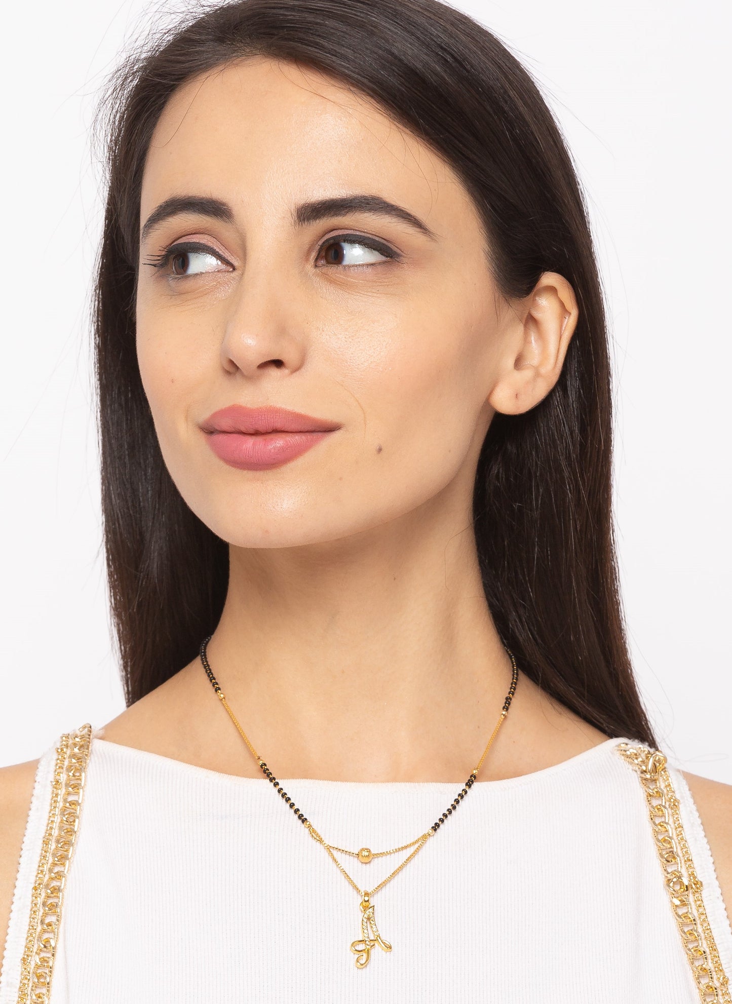 A-Z Cursive Letter Mangalsutras Short Mangalsutra Designs (20 Inches)