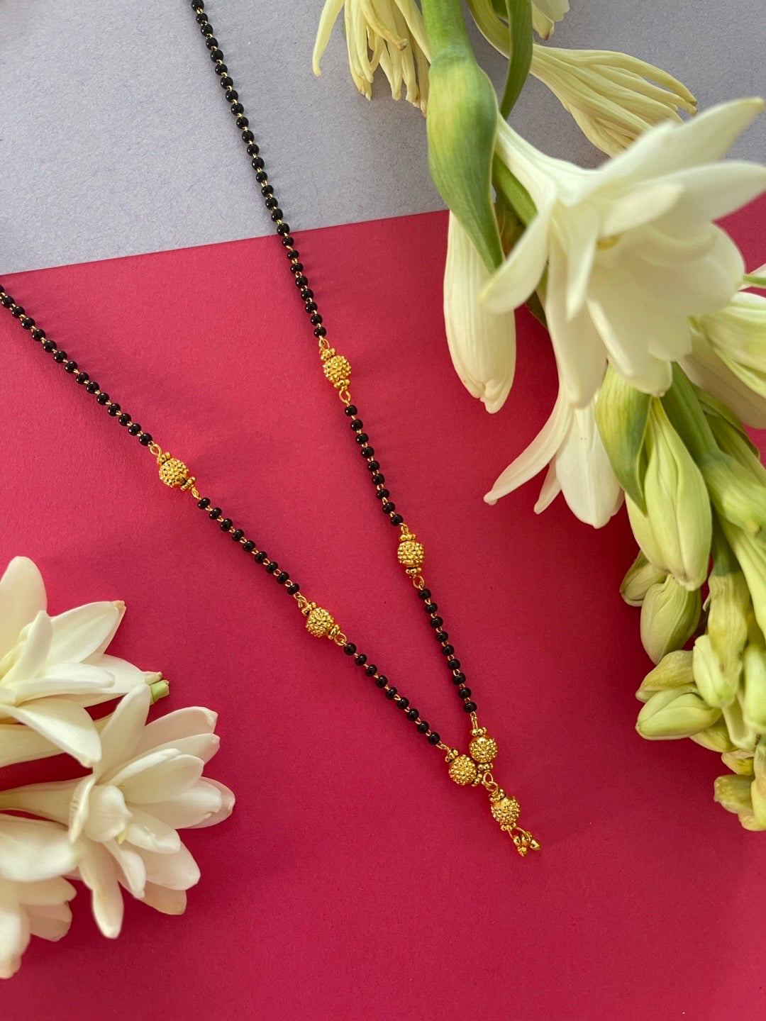 short black beads designs