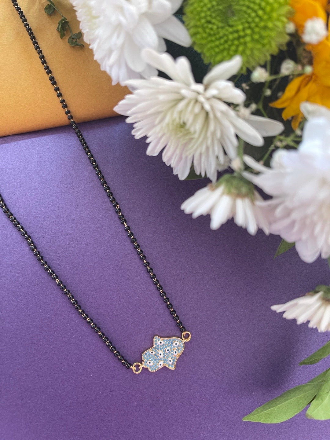 fancy short mangalsutra designs