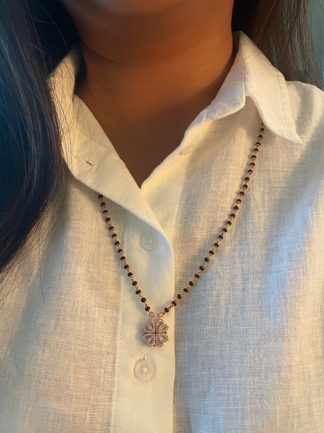 Simple Heart Mangalsutra Designs