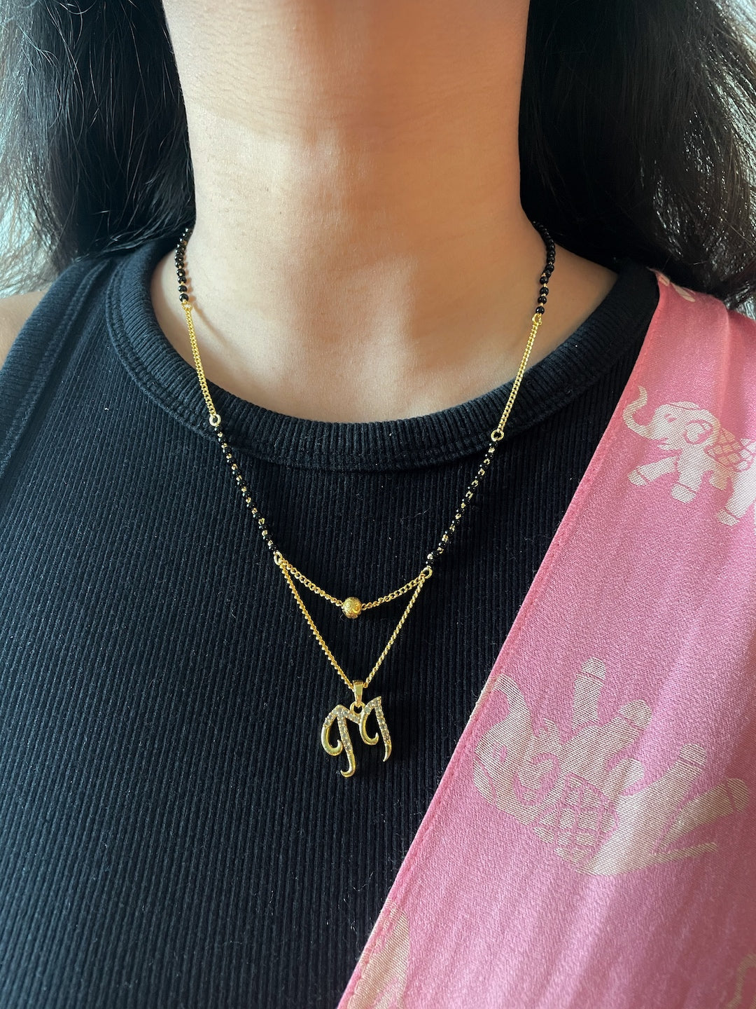 m letter mangalsutra