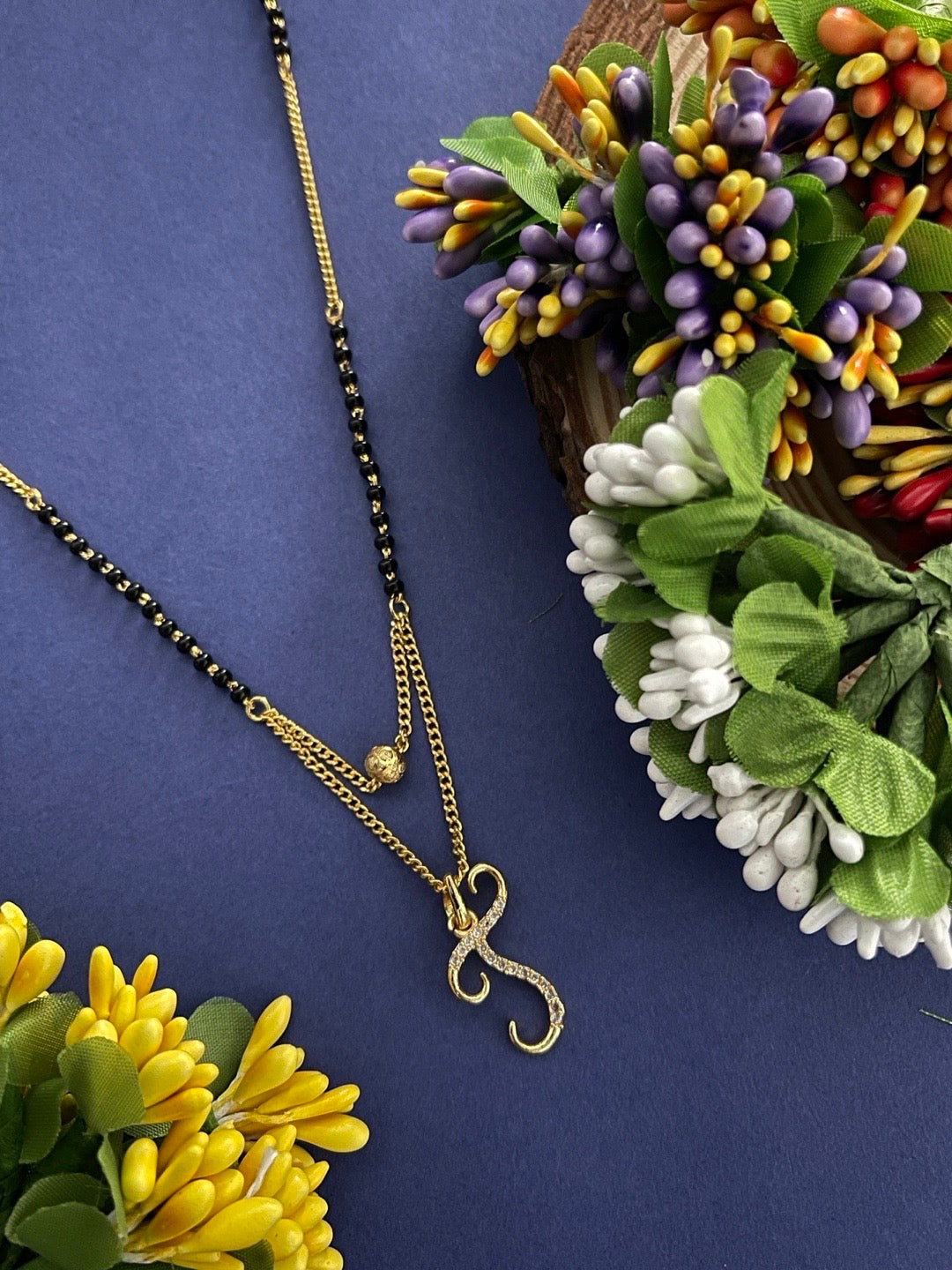 A-Z Cursive Letter Mangalsutras Short Mangalsutra Designs (20 Inches)