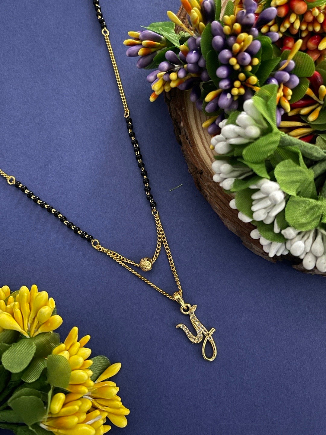A-Z Cursive Letter Mangalsutras Short Mangalsutra Designs (20 Inches)