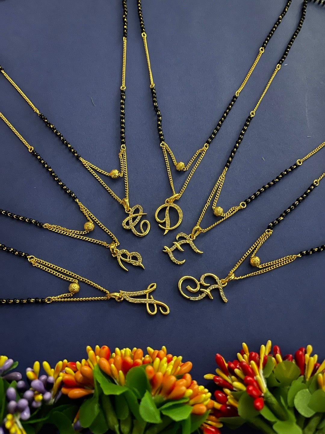 A-Z Cursive Letter Mangalsutras Short Mangalsutra Designs (20 Inches)
