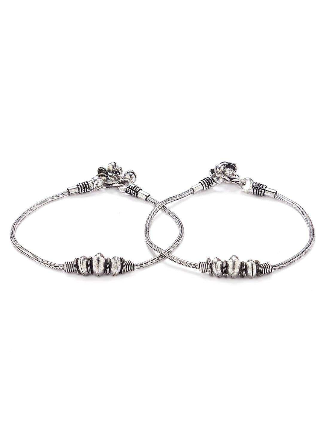 Digital Dress Room Silver Payal Anklet